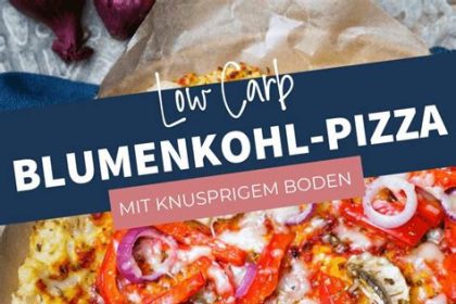 Blumenkohl-Pizza Zubereitung