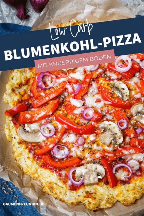 Blumenkohl-Pizza Zubereitung