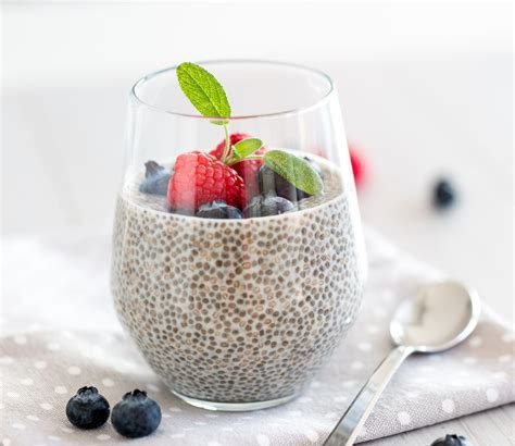 Chia-Pudding mit Beeren Zubereitung