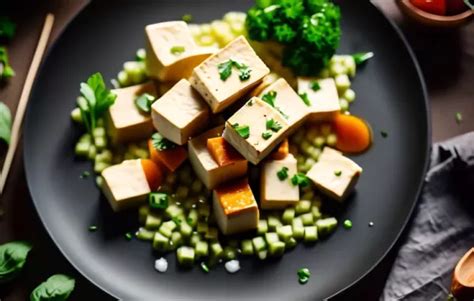 Die Vorbereitung Von Gemüse Für Gebratenen Tofu