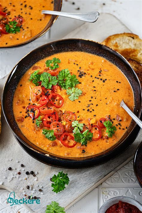 Die Zutaten Für Linsensuppe Mit Kokosmilch Zusammenstellen